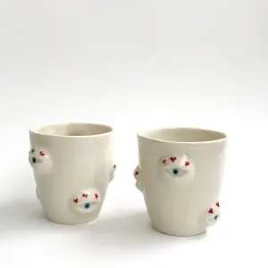 Маленький стакан "Eyes" с сердечками