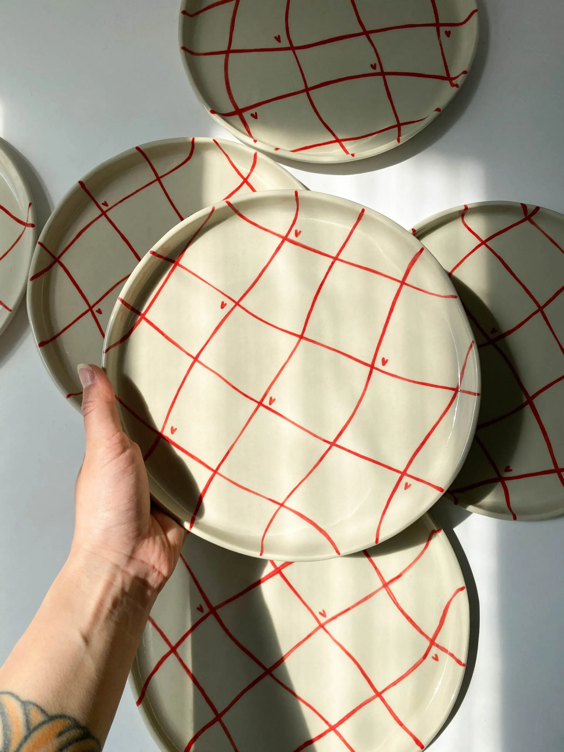 Большая тарелка «Сердечки»